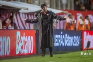 O Rubro-Negro perdeu para o São Paulo no Barradão.Foto: Victor Ferreira/EC Vitória