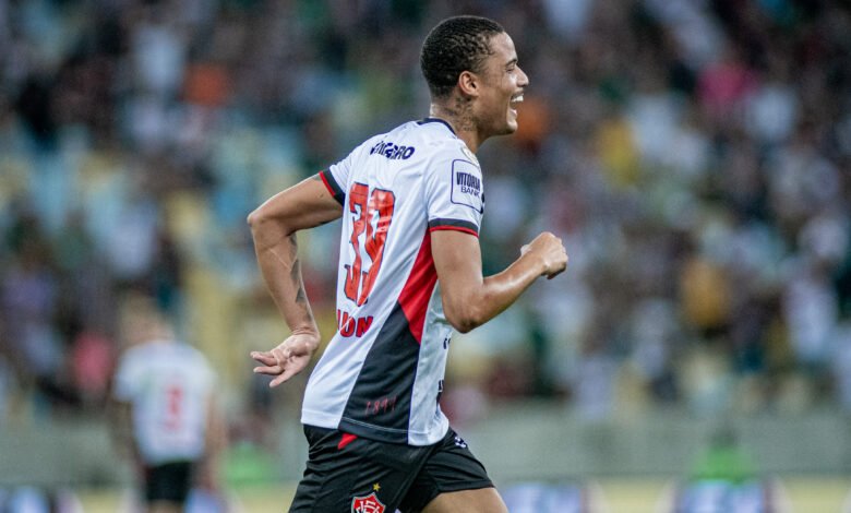 Jogador marcou o gol da vitória contra o Fluminense. Foto: Victor Ferreira/EC Vitória