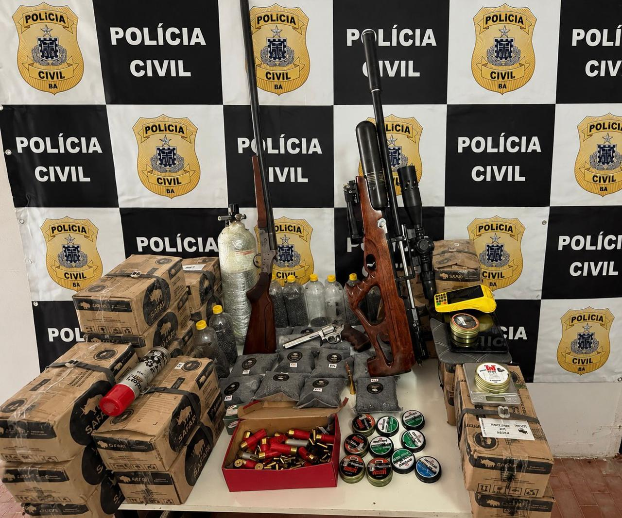 Coité: Operação Cartucho Vazio apreende armas e munições no povoado de Malhador